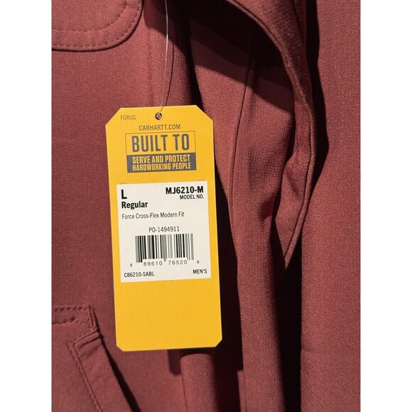 🔥Carhartt Men’s Force Cross FLEX Modern Fit  SCRUB JACKET Black L Nurse Doctor - Picture 2 of 10